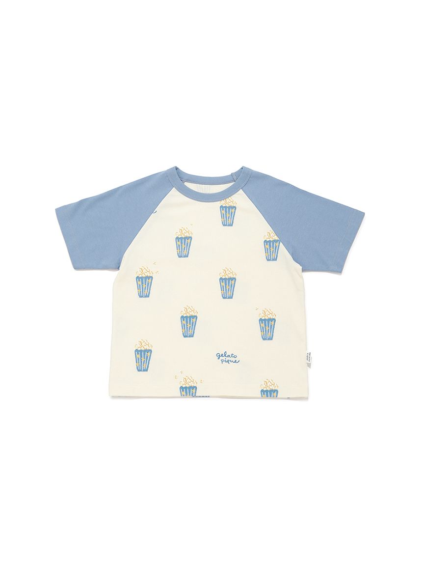 KIDS】ポップコーン柄半袖Tシャツ(カットソー＆Tシャツ)｜ルームウェア
