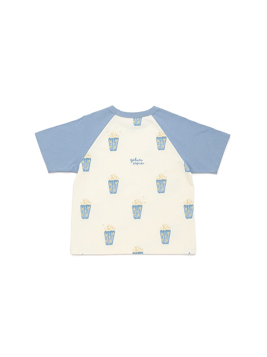 最終値下げ ジェラートピケ ポップコーン柄Tシャツ ショートパンツセット KIDS】ポップコーン柄半袖Tシャツ(カットソー＆Tシャツ)｜ルームウェア
