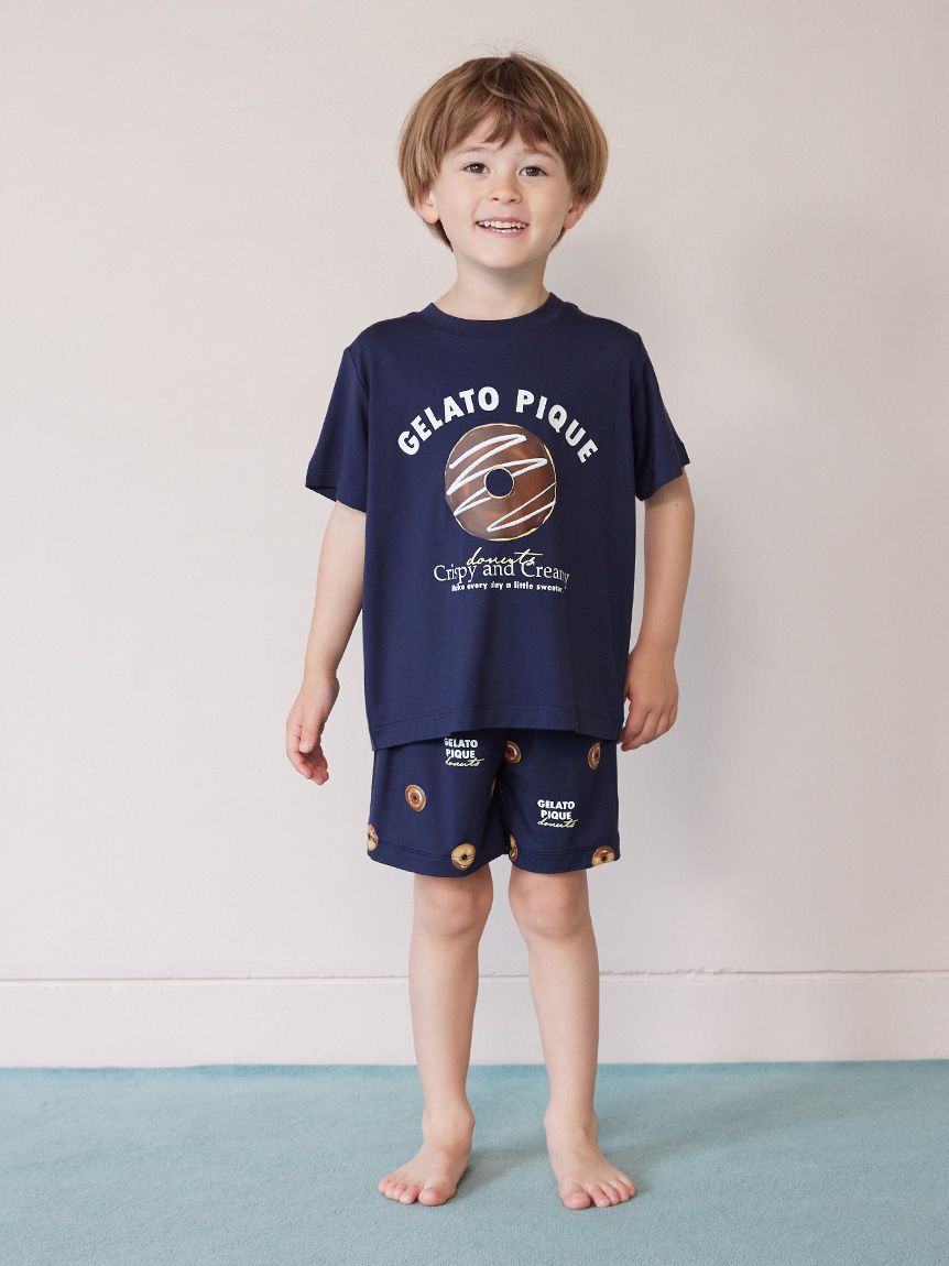 KIDS】ドーナツワンポイントプリントTシャツ(カットソー＆Tシャツ