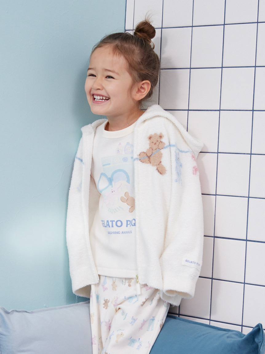 KIDS】ウォッシングアニマルワンポイントロンT(カットソー＆Tシャツ