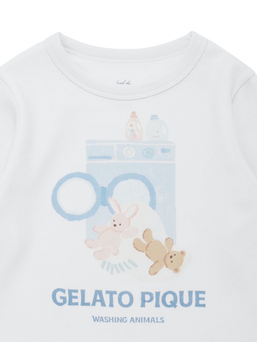 KIDS】ウォッシングアニマルワンポイントロンT(カットソー＆Tシャツ