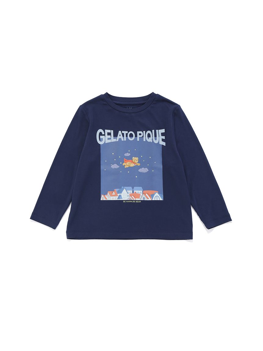 KIDS】【抗菌防臭】ヒーローベアワンポイントロンT(カットソー＆T