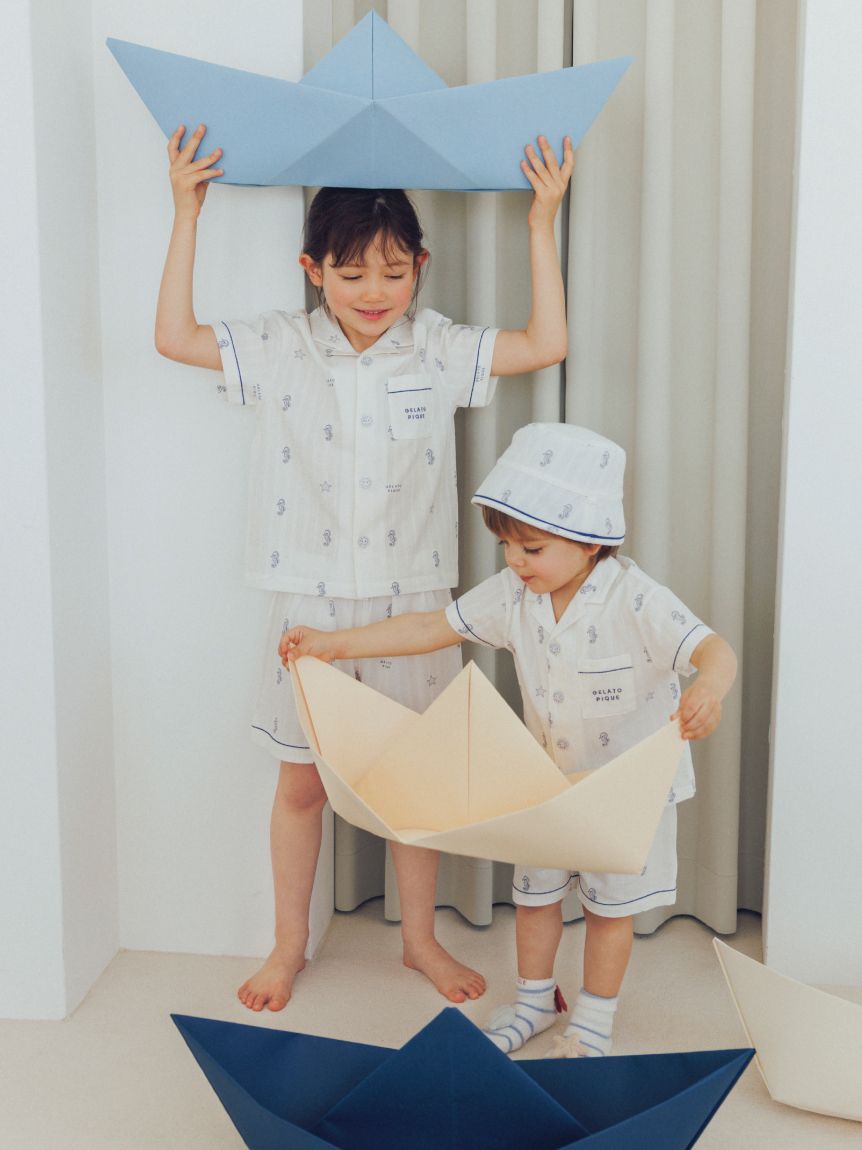 【KIDS】タツノオトシゴ柄ショートパンツ | PKFP242418