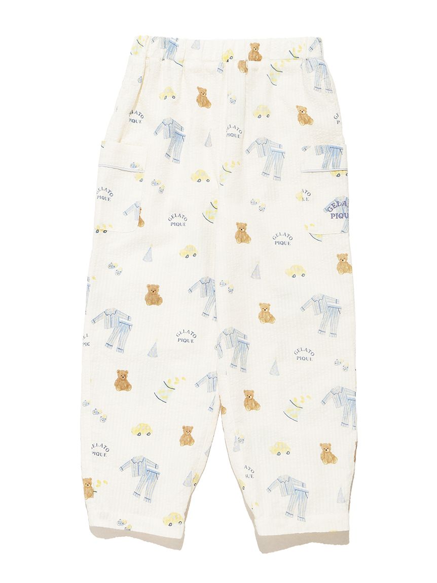 KIDS】パジャマパーティー柄ロングパンツ(ロングパンツ)｜ルームウェア