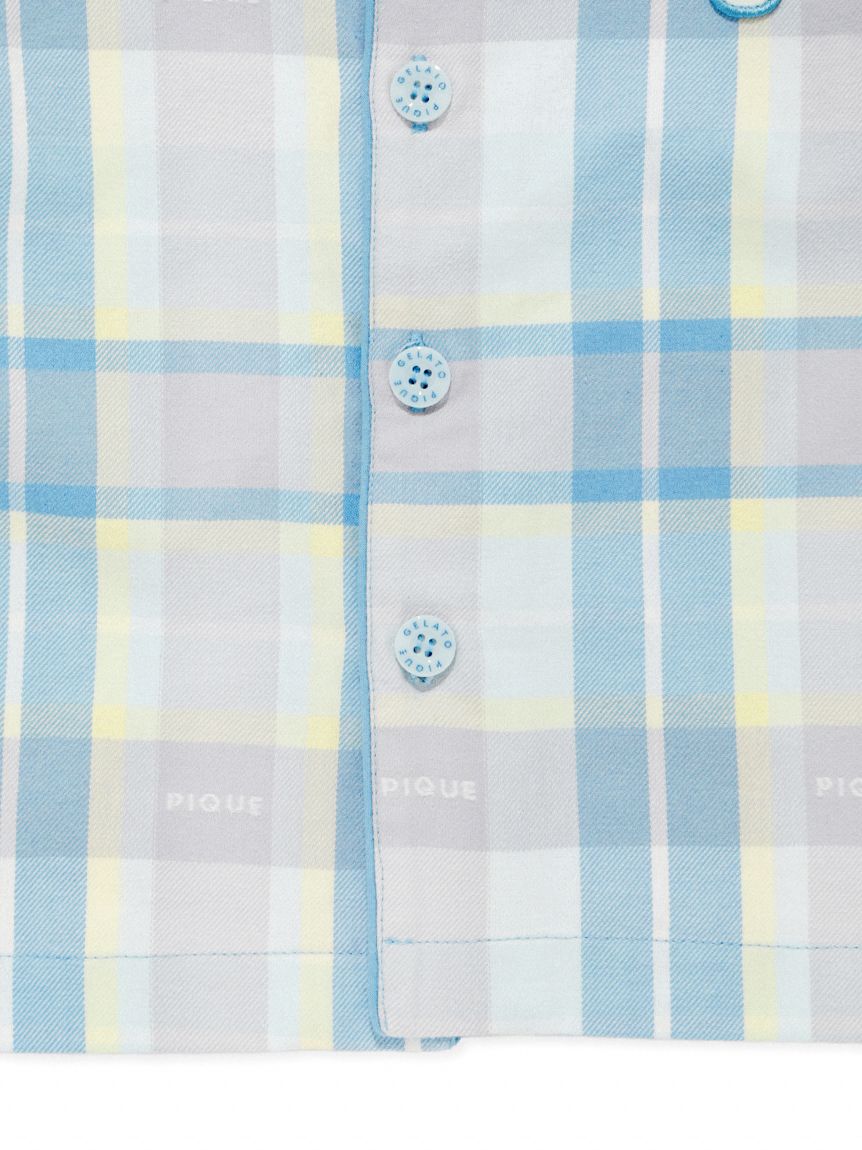 KIDS】チェック柄シャツ(カットソー＆Tシャツ)｜ルームウェア