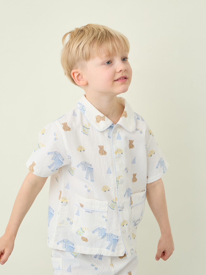 KIDS】パジャマパーティー柄シャツ(カットソー＆Tシャツ)｜ルーム