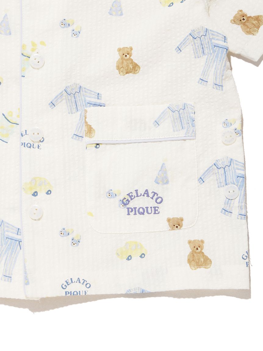 KIDS】パジャマパーティー柄シャツ(カットソー＆Tシャツ)｜ルーム
