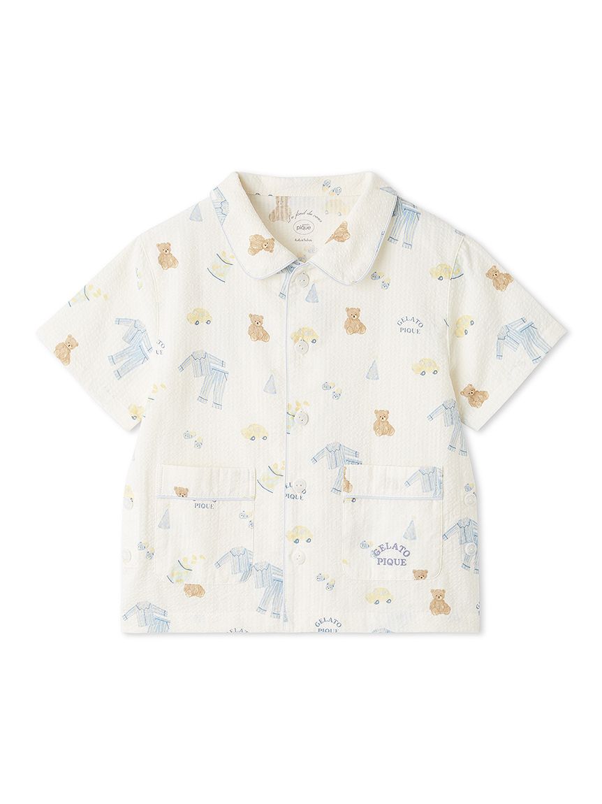 KIDS】パジャマパーティー柄シャツ(カットソー＆Tシャツ)｜ルーム