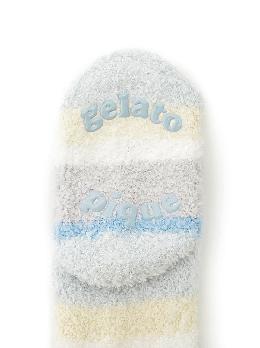 KIDS】ベビモコカラフルボーダーソックス(グッズ)｜ルームウェア