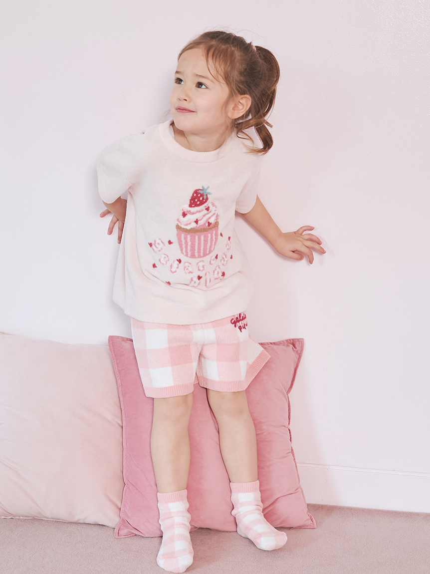KIDS】エアリーモコギンガムチェック柄ショートパンツ(ショートパンツ