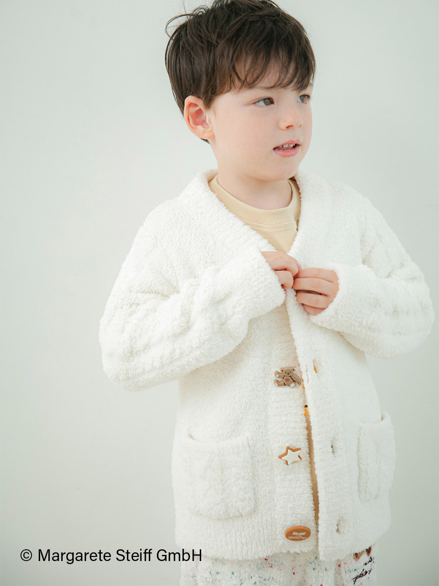 Steiff】【KIDS】パウダージャガードカーディガン(パーカ)｜ルーム