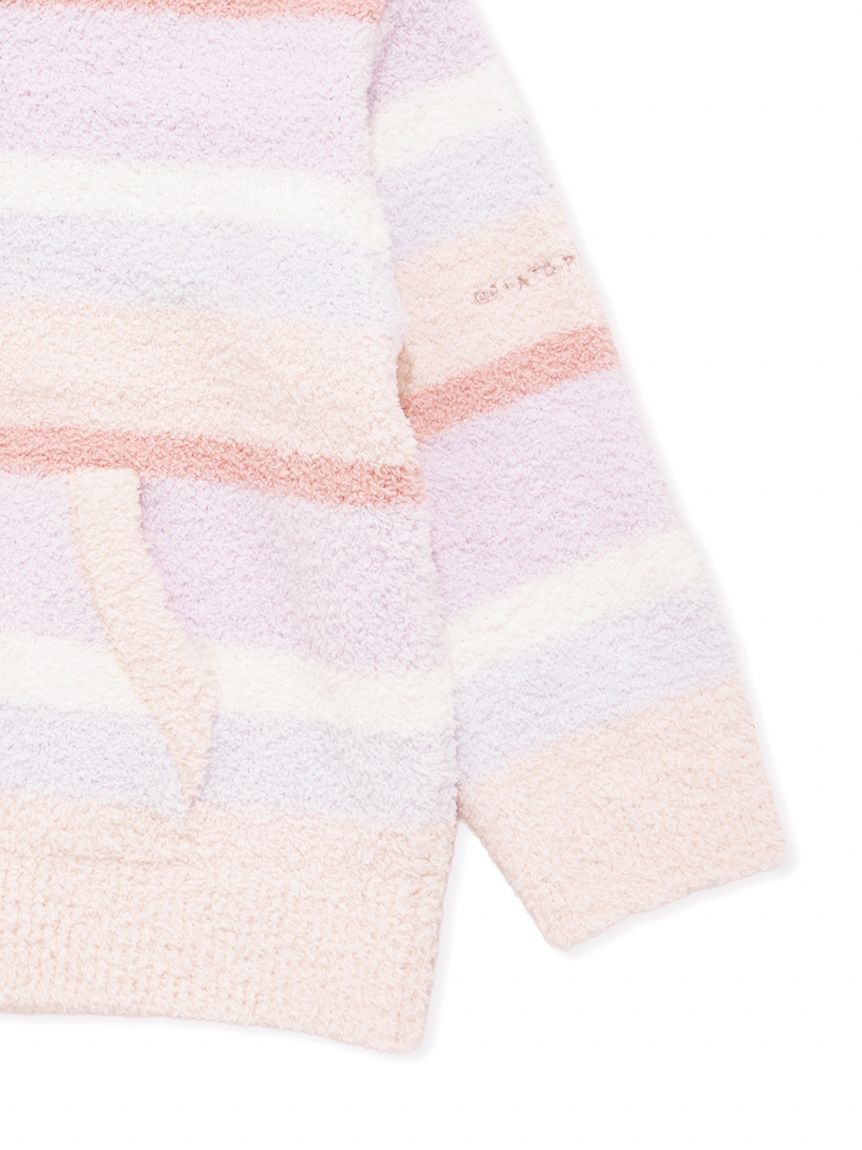 KIDS】ベビモコカラフルボーダーパーカ(パーカ)｜ルームウェア