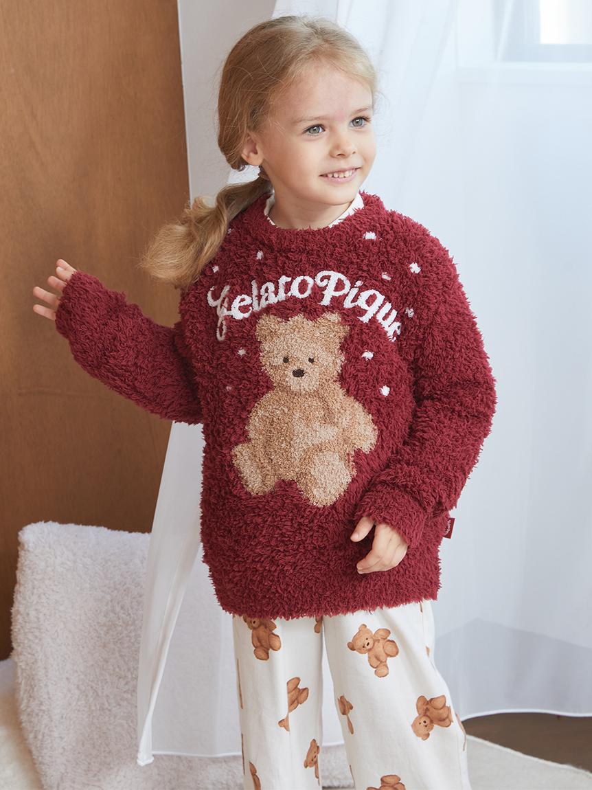 HOLIDAY】【KIDS】ジェラートスノーベアプルオーバー(ニットプル