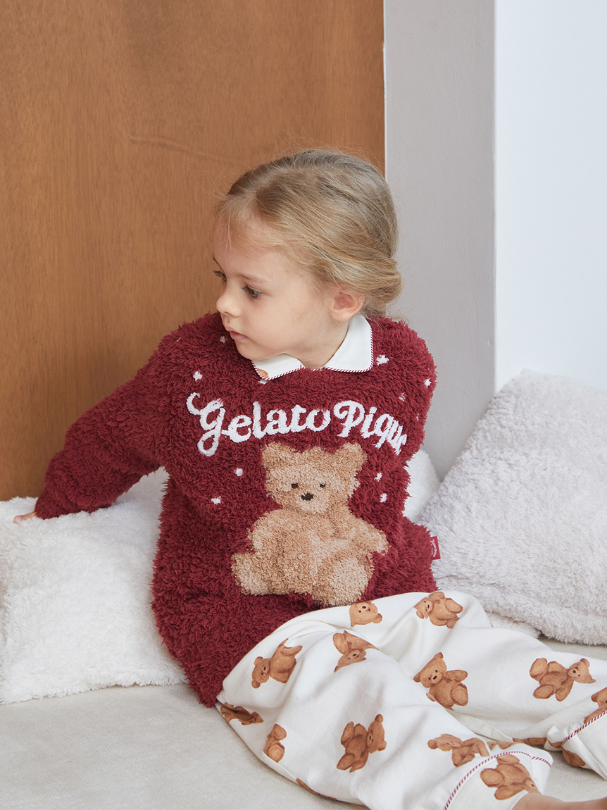 HOLIDAY】【KIDS】ジェラートスノーベアプルオーバー(ニットプル