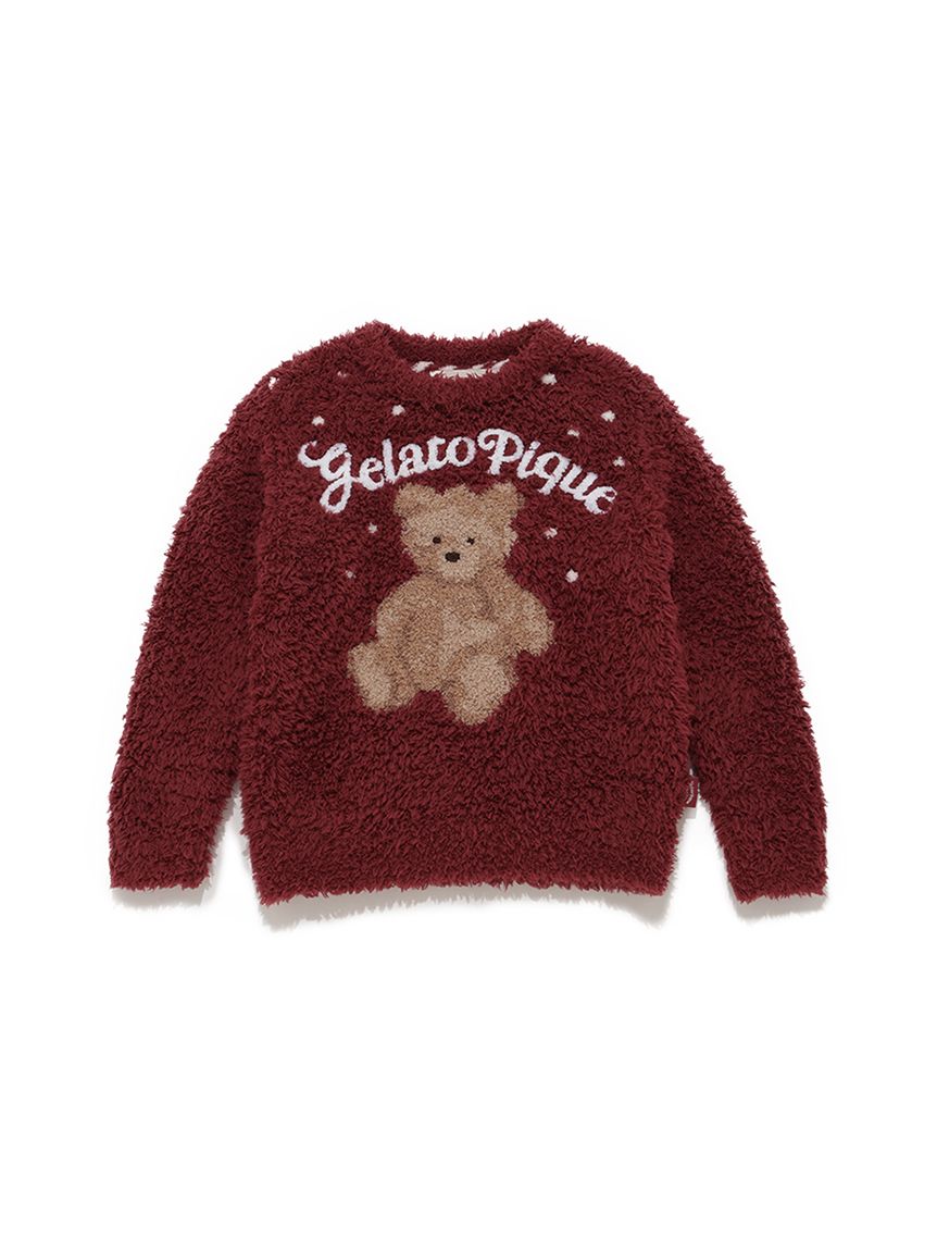 ジェラートピケ ジェラートスノーベアプルオーバー【RED】 HOLIDAY】【KIDS】ジェラートスノーベアプルオーバー(ニットプル