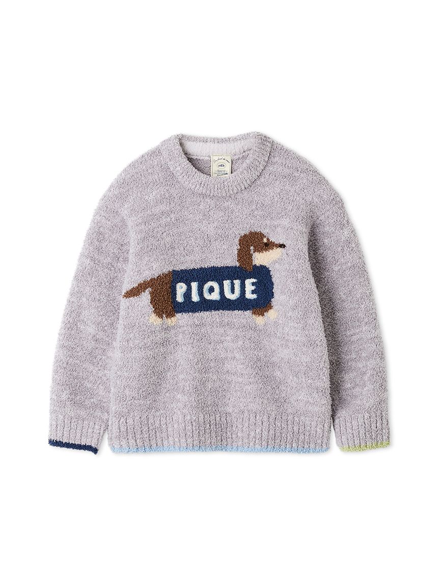 KIDS】ベビモコダックスフンドジャガードプルオーバー(ニットプル