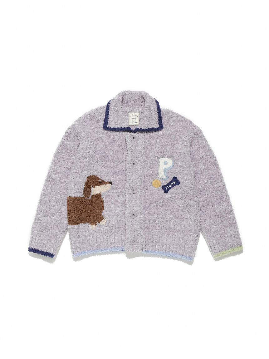 KIDS】ベビモコダックスフンドジャガードカーディガン(パーカ)｜ルーム