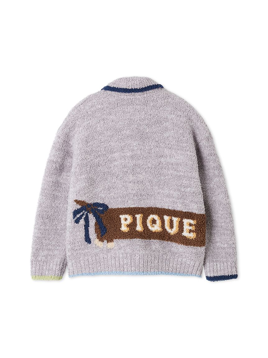 KIDS】ベビモコダックスフンドジャガードカーディガン(パーカ)｜ルーム