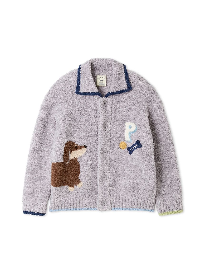KIDS】ベビモコダックスフンドジャガードカーディガン(パーカ)｜ルーム