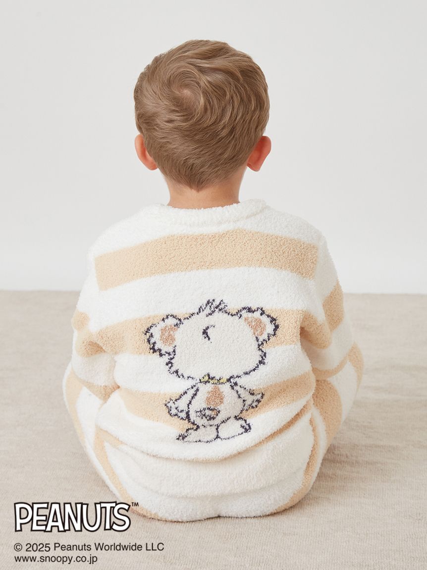新品 ジェラートピケ スヌーピー ベビモコプルオーバー&ワンポイントロングパンツ ジェラートピケPEANUTS ベビモコプルオーバー＆ロングパンツ スヌーピー