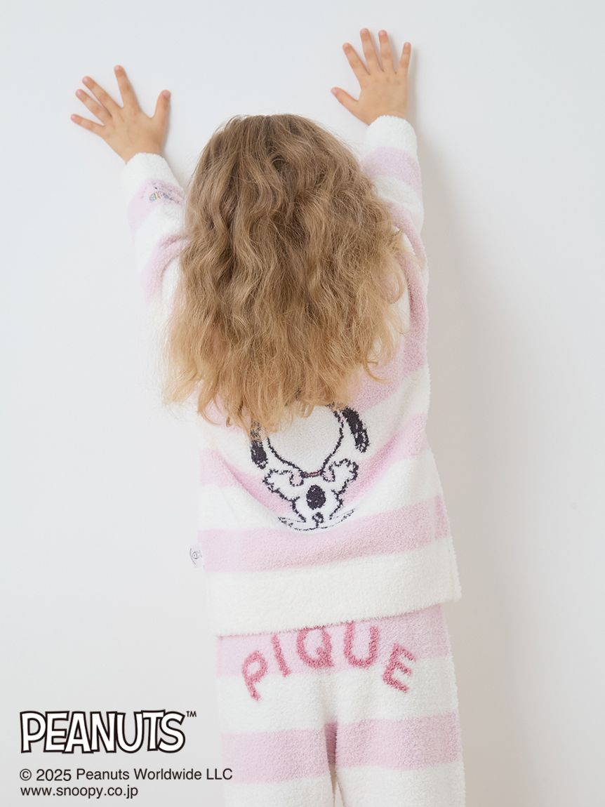 ジェラートピケ　PEANUTS ベビモコプルオーバー＆ロングパンツ スヌーピー ジェラートピケ gelato pique 【KIDS】【PEANUTS】ベビモコジャガード