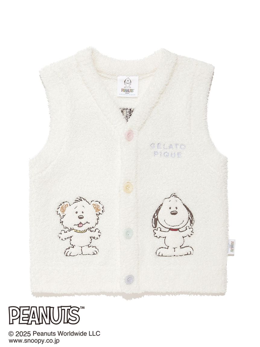 PEANUTS PUPPIES】【KIDS】ベビモコベスト(パーカ)｜ルームウェア