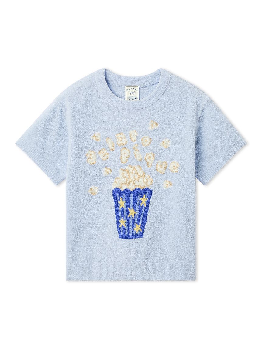 KIDS】エアリーモコモチーフジャガードプルオーバー(ニットプル