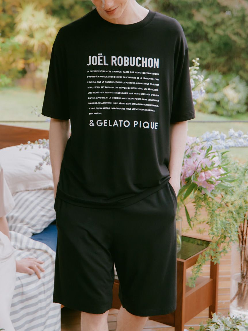 【接触冷感】【JOEL ROBUCHON】【HOMME】レーヨンロゴハーフパンツ | PMCP242211
