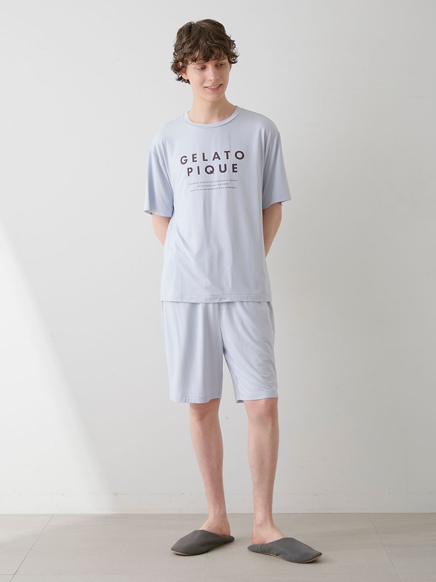 HOMME】【接触冷感】COOLレーヨンロゴハーフパンツ(ハーフパンツ