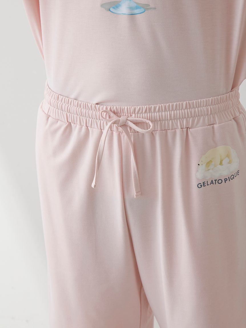 HOMME】【接触冷感】レーヨンアイスクリームソーダハーフパンツ