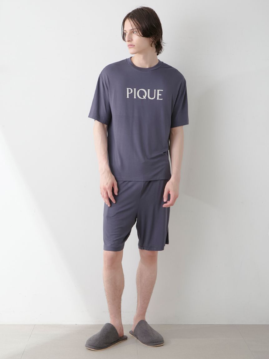 gelato pique｜【HOMME】【接触冷感】COOLレーヨンロゴハーフ