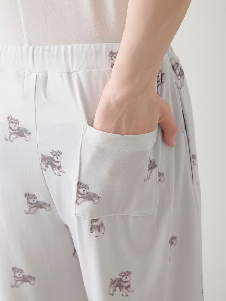 MASH SUMMER WEEK限定】【HOMME】シュナウザー柄ハーフパンツ