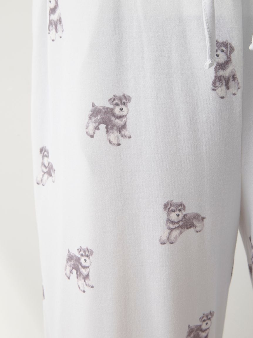 タグ付き新品　ジェラートピケ　シュナウザー柄ショートパンツ オフィシャルサイト・MASHSTORE・一部店舗限定】シュナウザー柄