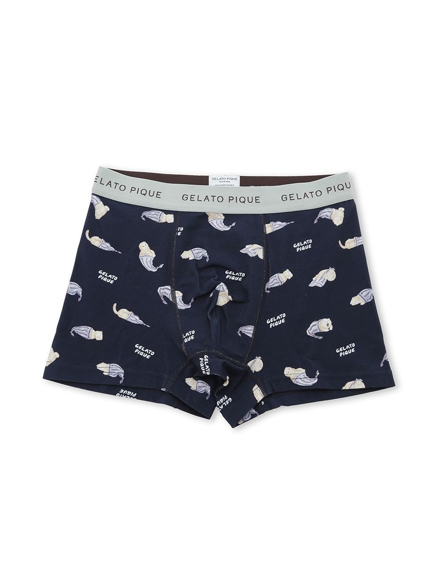 HOMME】sleeping cat 総柄ボクサーパンツ(アンダーウェア)｜ルーム