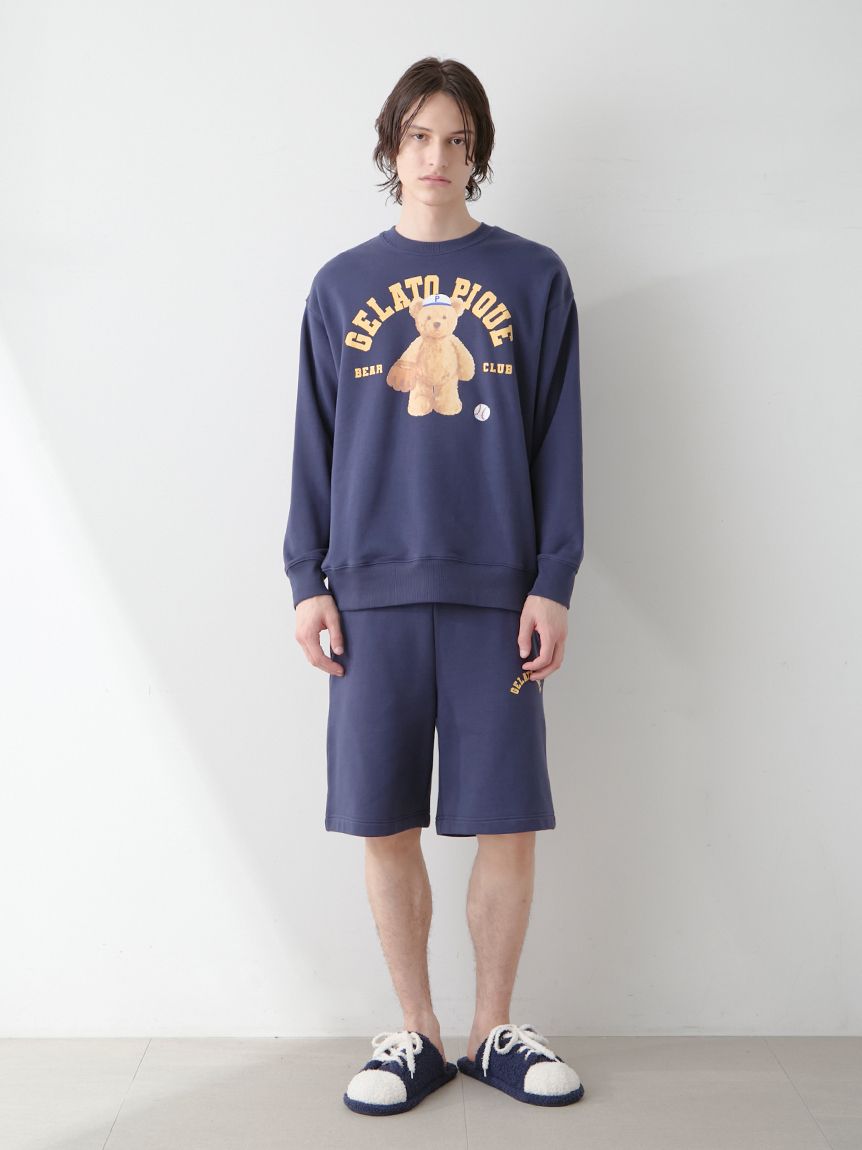HOMME】スポーティーベア裏毛ハーフパンツ(ハーフパンツ
