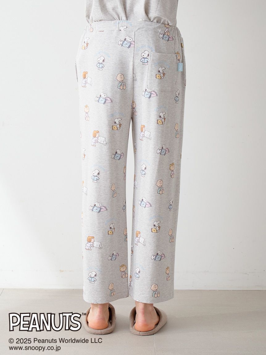 PEANUTS】【HOMME】オリジナルアート 総柄ロングパンツ(ロングパンツ