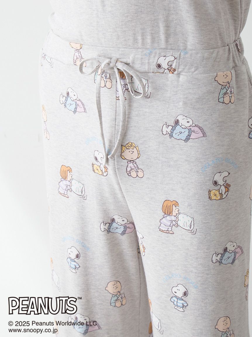PEANUTS】【HOMME】オリジナルアート 総柄ロングパンツ(ロングパンツ