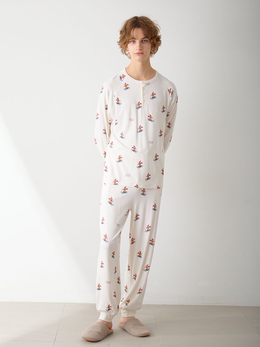 HOLIDAY】【HOMME】スキーベア柄ロングパンツ(ロングパンツ)｜ルーム