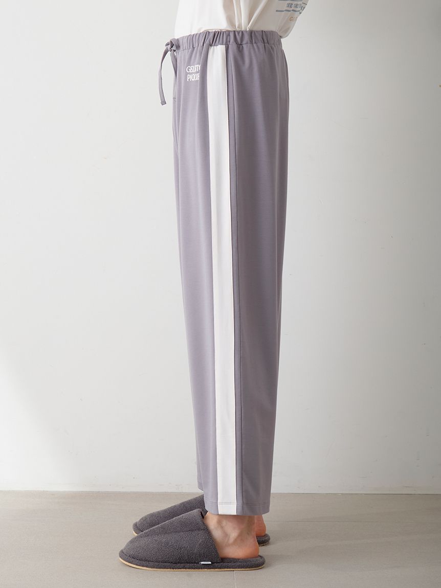 HOMME】インレイロゴラインロングパンツ(ロングパンツ)｜ルームウェア