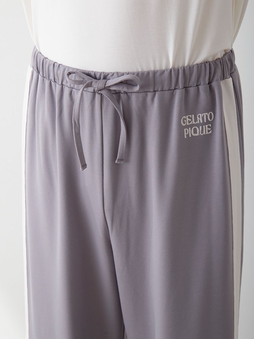 HOMME】インレイロゴラインロングパンツ(ロングパンツ)｜ルームウェア