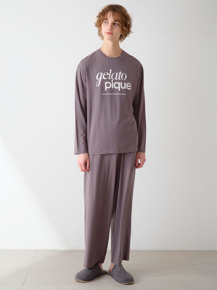 HOMME】ロゴワンポイントプリントロングパンツ(ロングパンツ)｜ルーム