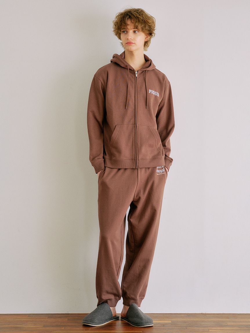 ジェラートピケ　裏毛パーカ＆裏毛ロングパンツ　スウェット　上下セット gelato pique（ジェラートピケ）【CAT&DOG】【販路限定商品