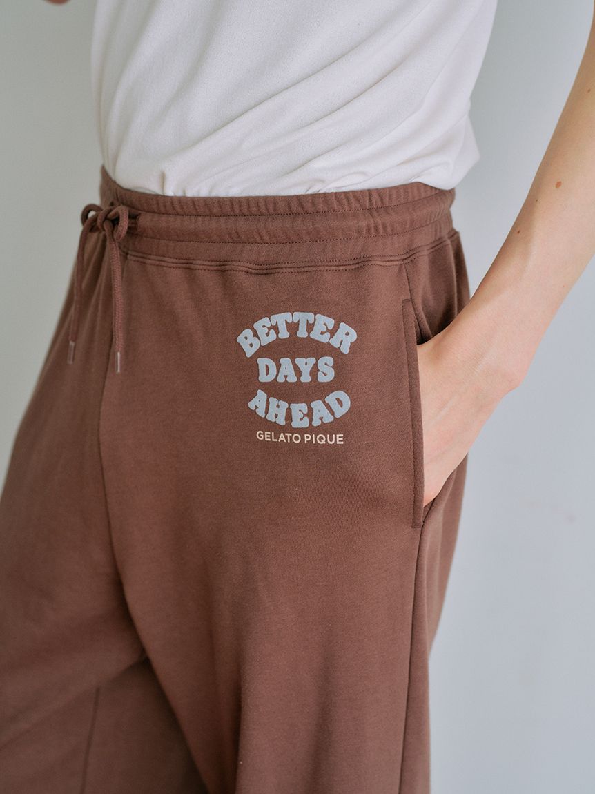 HOMME】裏毛プリントロングパンツ(ロングパンツ)｜ルームウェア