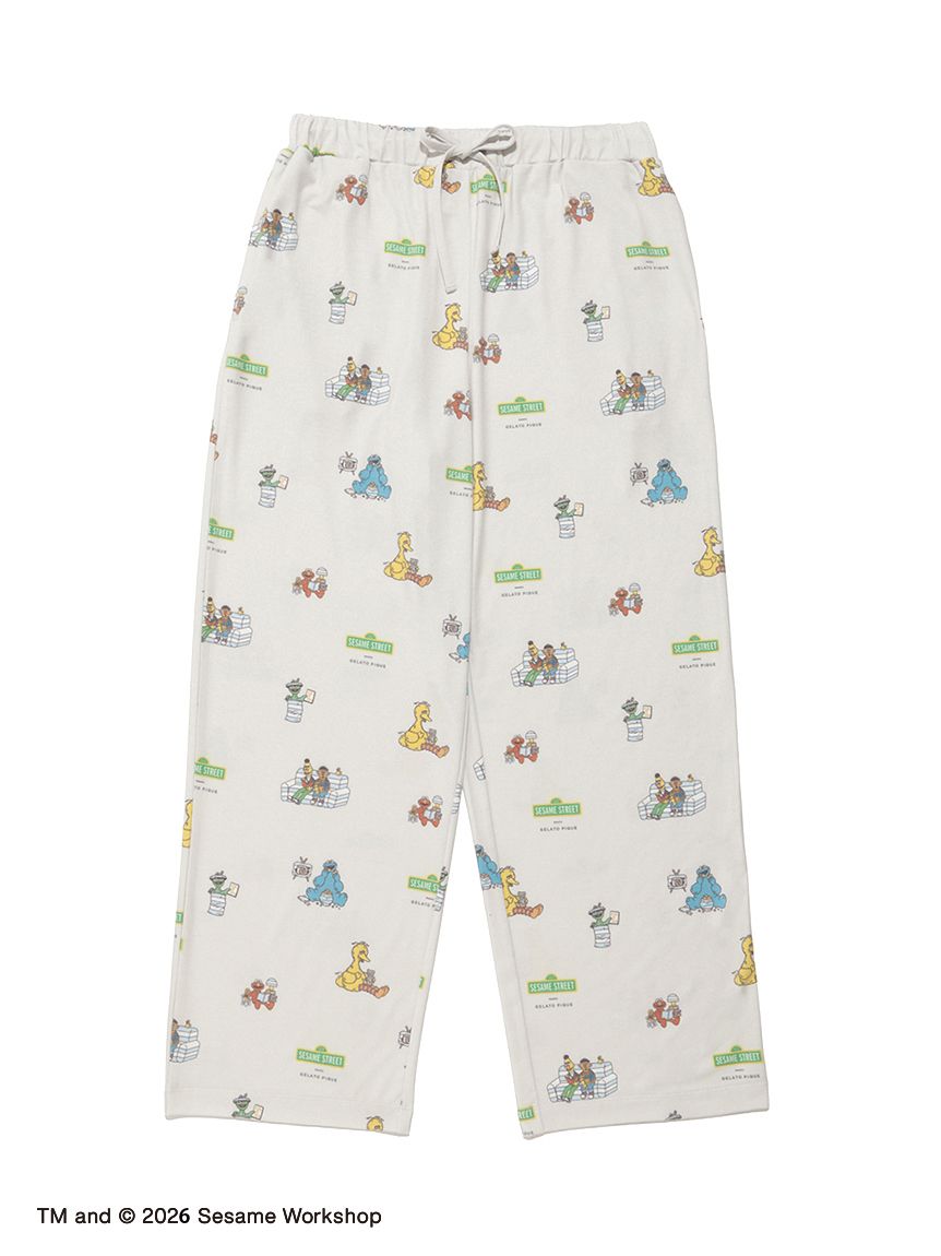SESAME STREET】【HOMME】総柄ロングパンツ(ロングパンツ)｜ルーム