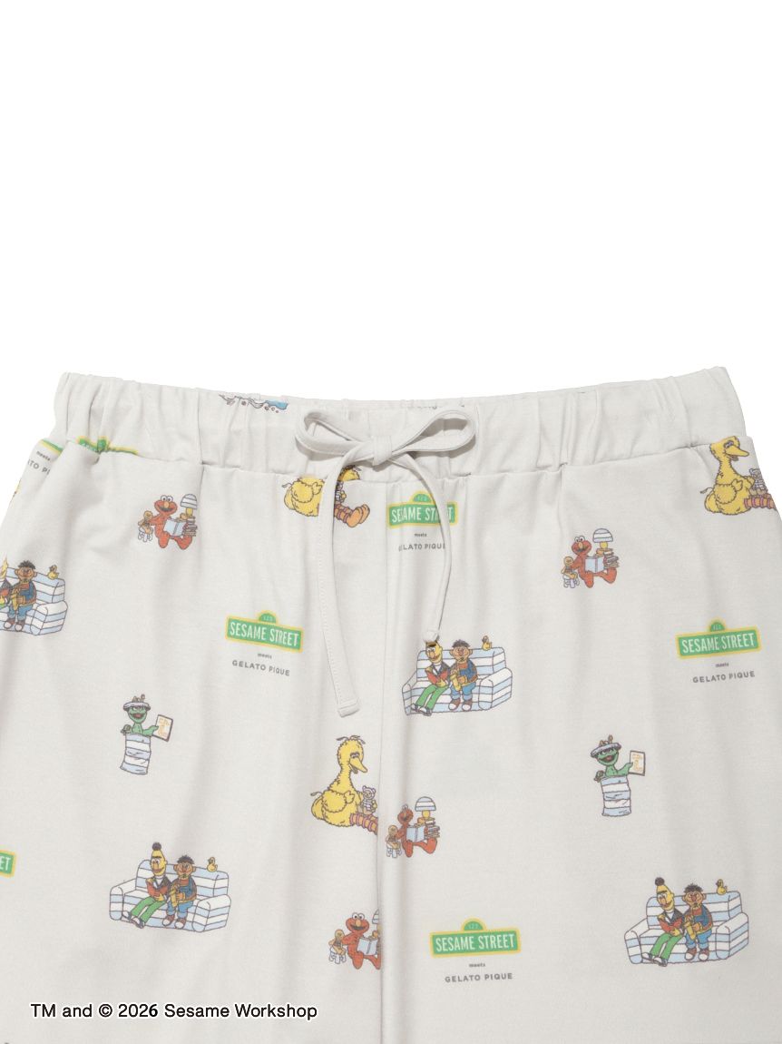 SESAME STREET】【HOMME】総柄ロングパンツ(ロングパンツ)｜ルーム