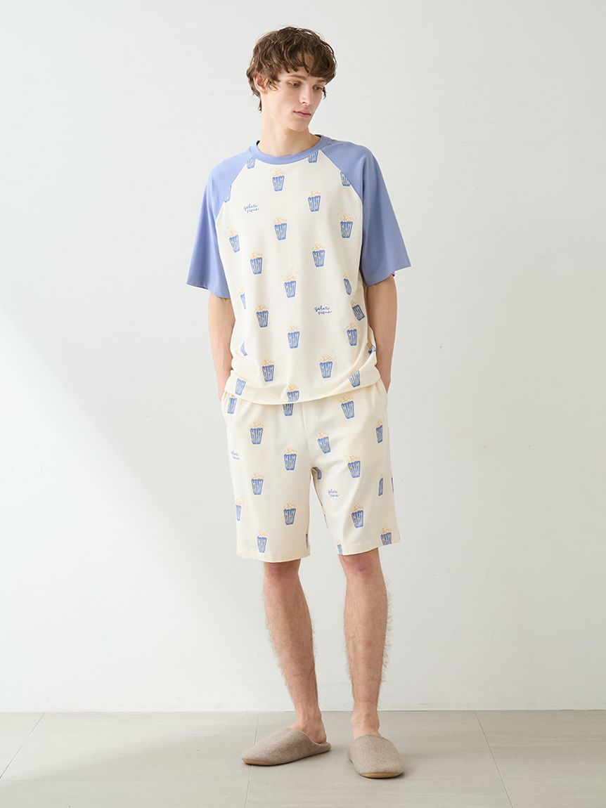 HOMME】ポップコーン柄ハーフパンツ(ハーフパンツ)｜ルームウェア