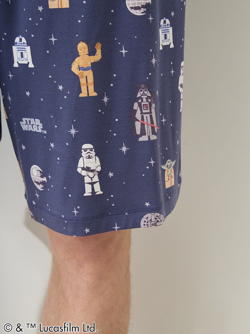STAR WARS】【メンズ】総柄ハーフパンツ(ハーフパンツ)｜ルームウェア