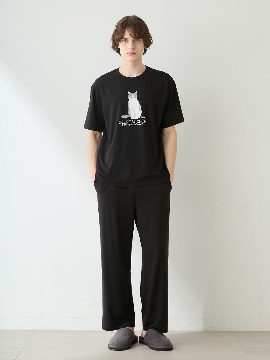 PLAIN JANE HOMME 黒トレーナーユニセックス 1200W-4179-JetBlack-2-