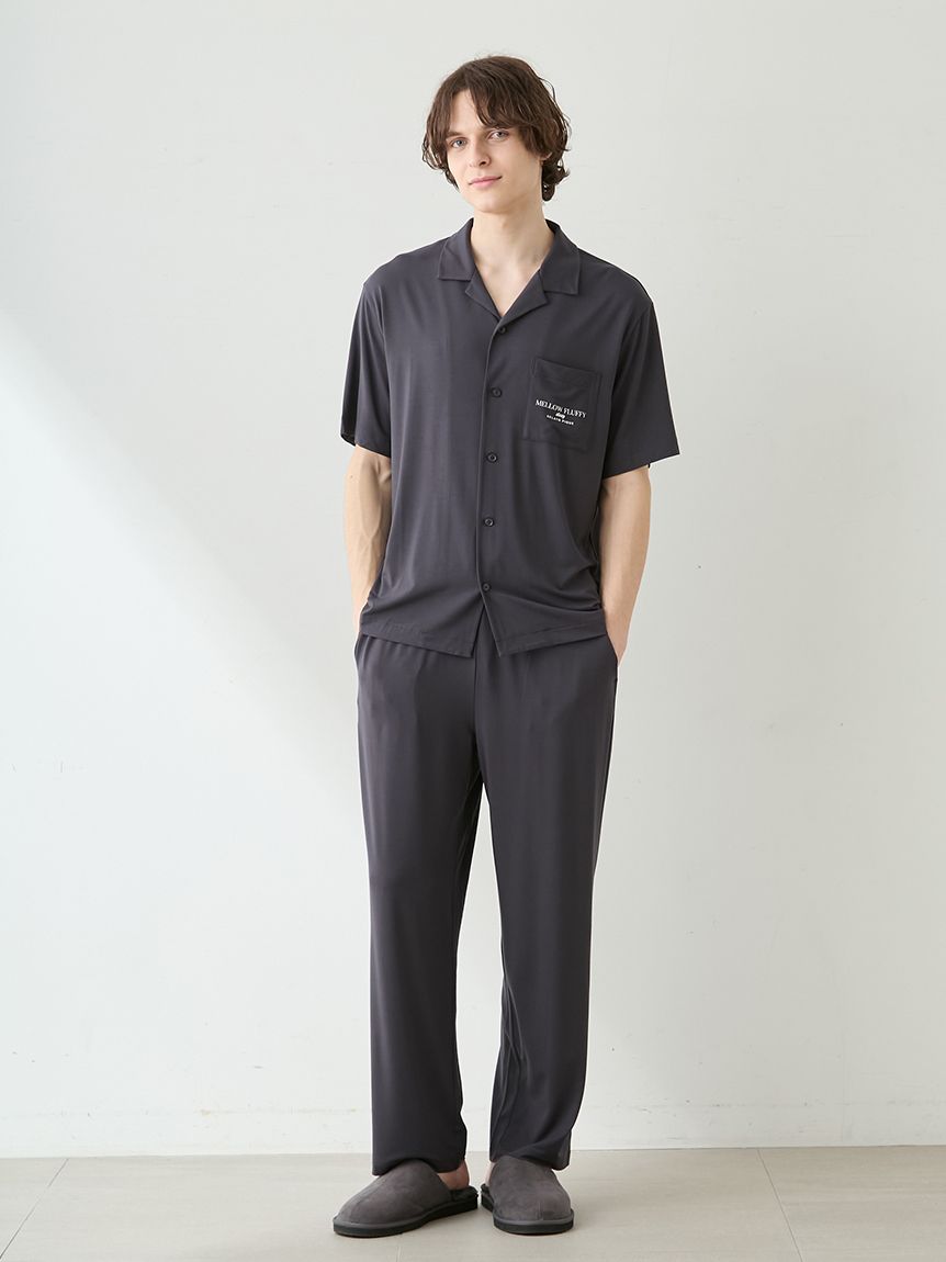 HOMME】【接触冷感】COOLレーヨンロゴロングパンツ(ロングパンツ