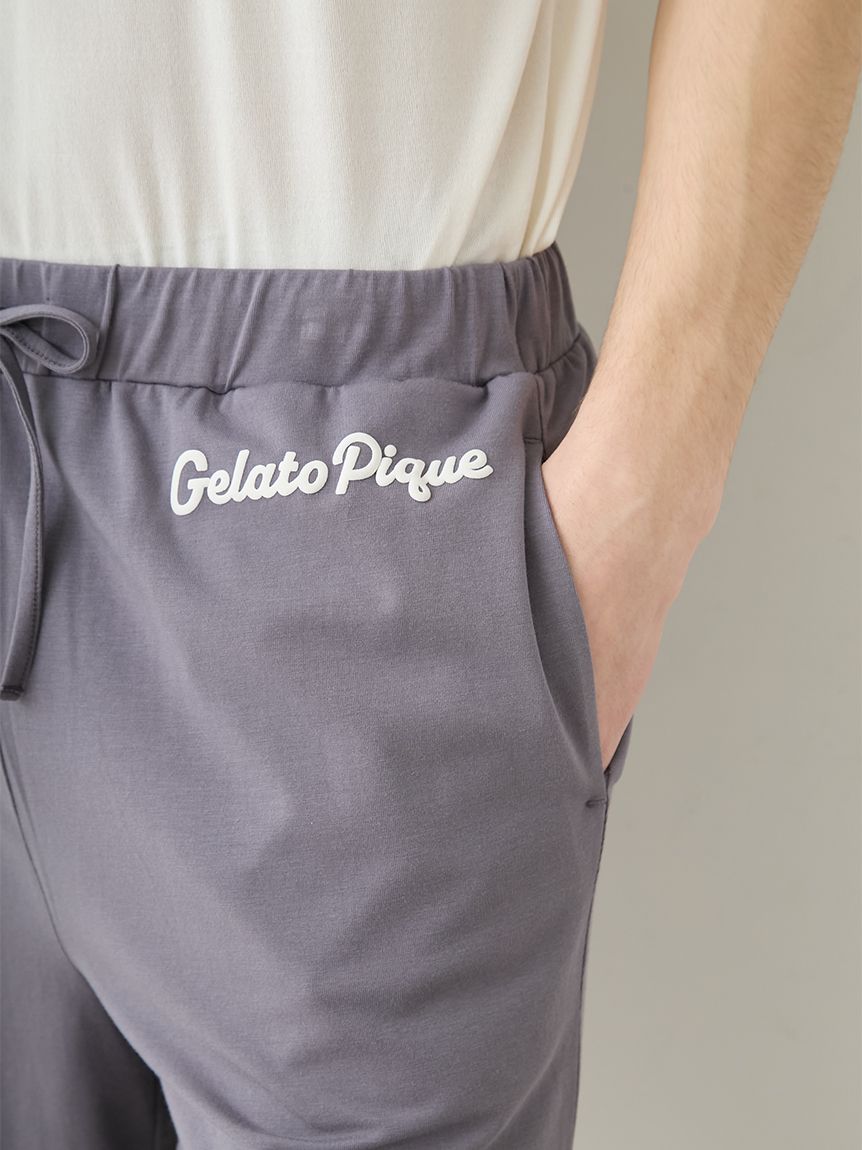 gelatopique 美品⭐︎ベアワンポイントルームウェアセットグレー値下げ不可 HOMME】【接触冷感】アイスクリームベアワンポイントハーフパンツ